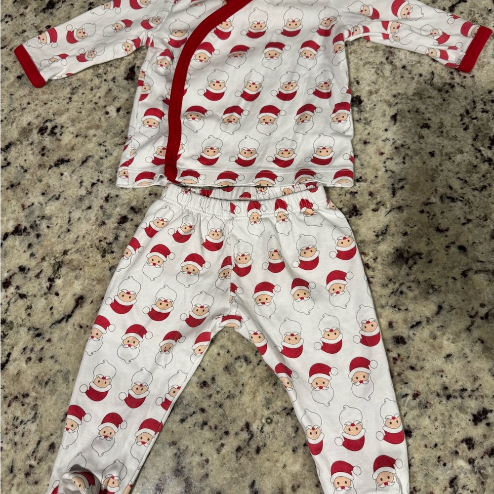 Magnolia Red and White Santa Kids Pajama Set